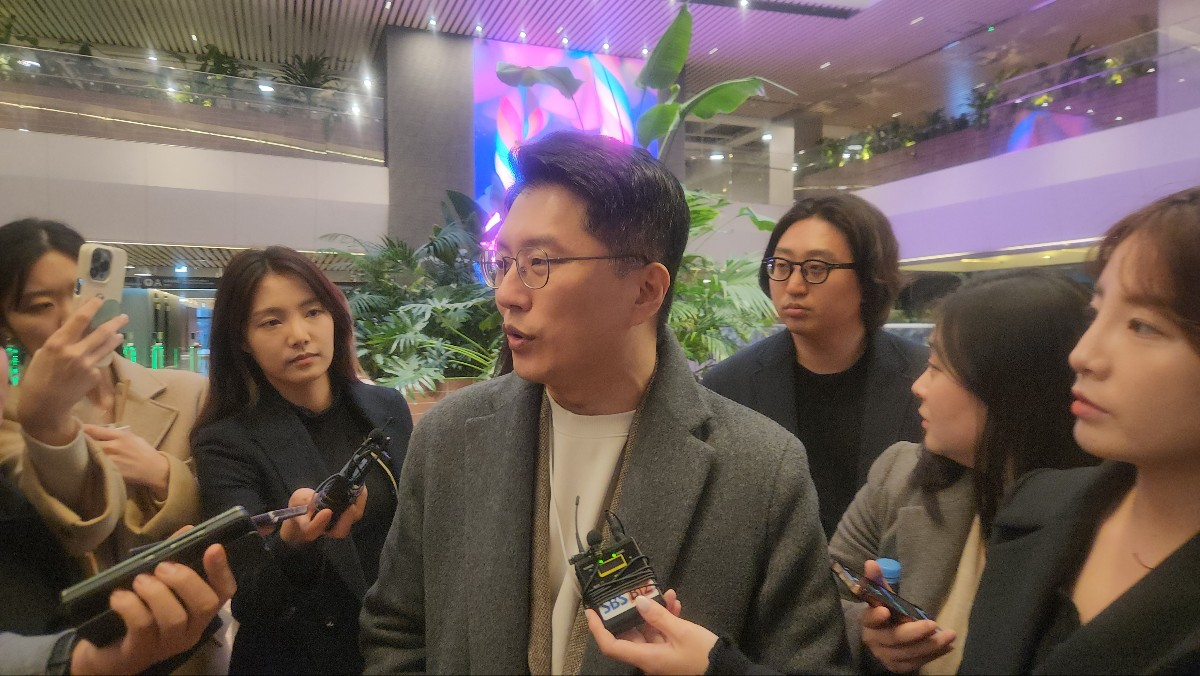 11일 류긍선 카카오모빌리티 대표가 기자들과 만나 질문에 대답하고 있다. [이영기 기자/20ki@]