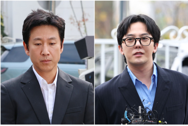 이선균(왼쪽), 권지용씨.[연합]