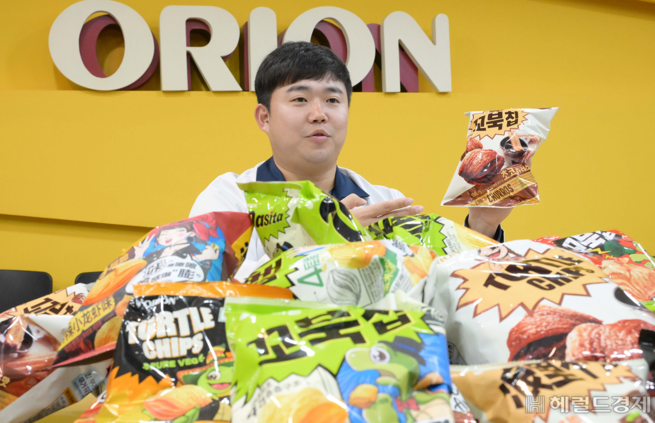 김성률 오리온 연구원이 18일 오후 서울 용산구 오리온 본사에서 헤럴드경제와 인터뷰를 하고 있다. 이상섭 기자