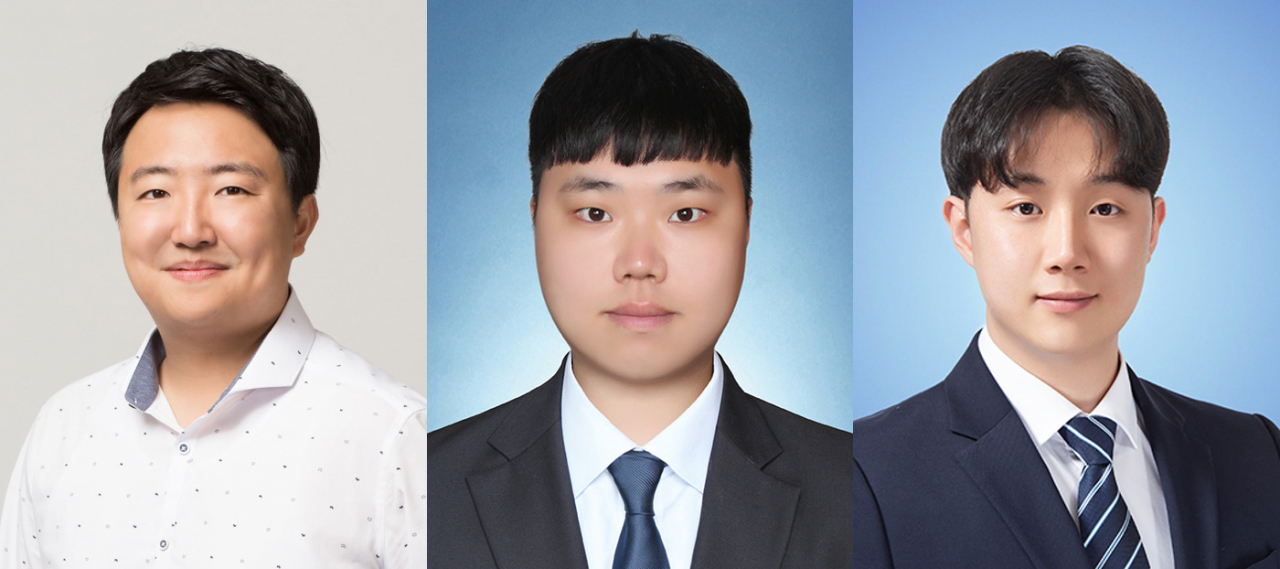 이번 연구를 수행한 임성훈(왼쪽부터) 교수, 배진우 연구원, 황규민 박사과정생.[DGIST 제공]