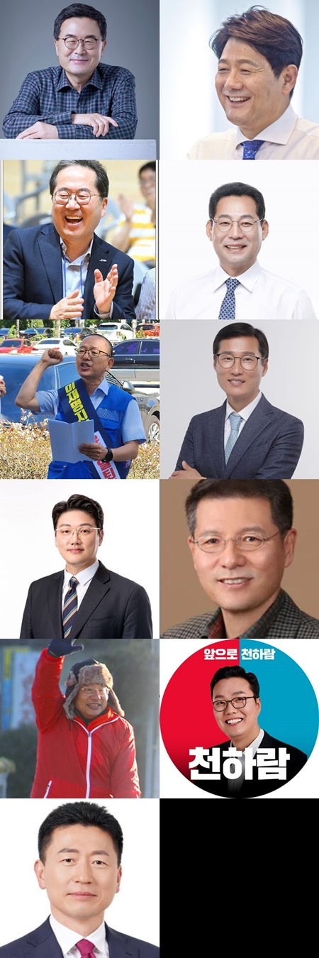 사진 윗줄부터 소병철·서갑원·허석·손훈모·김문수·조용우·설주완·신성식·이정현·천하람·이성수씨.