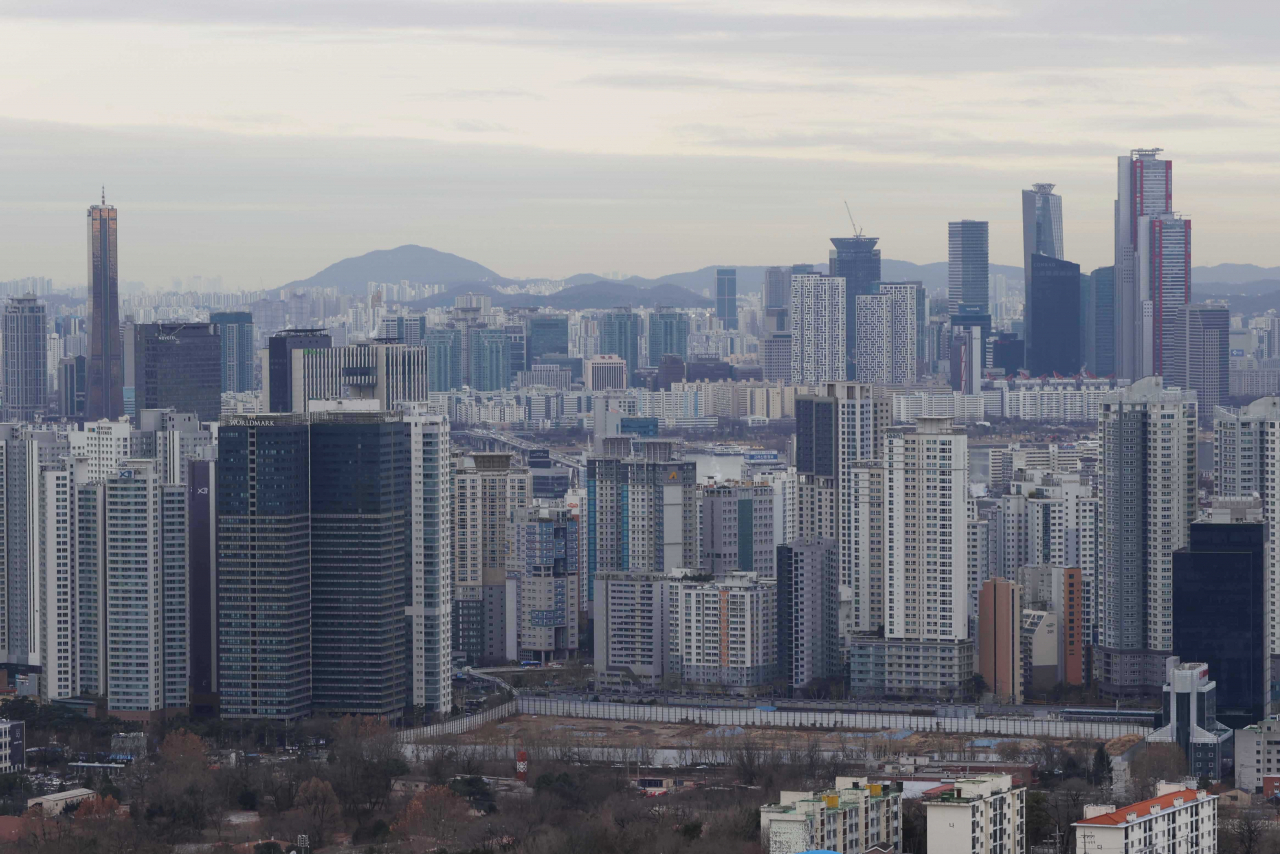 사진은 서울 남산에서 본 용산구 아파트 [연합]