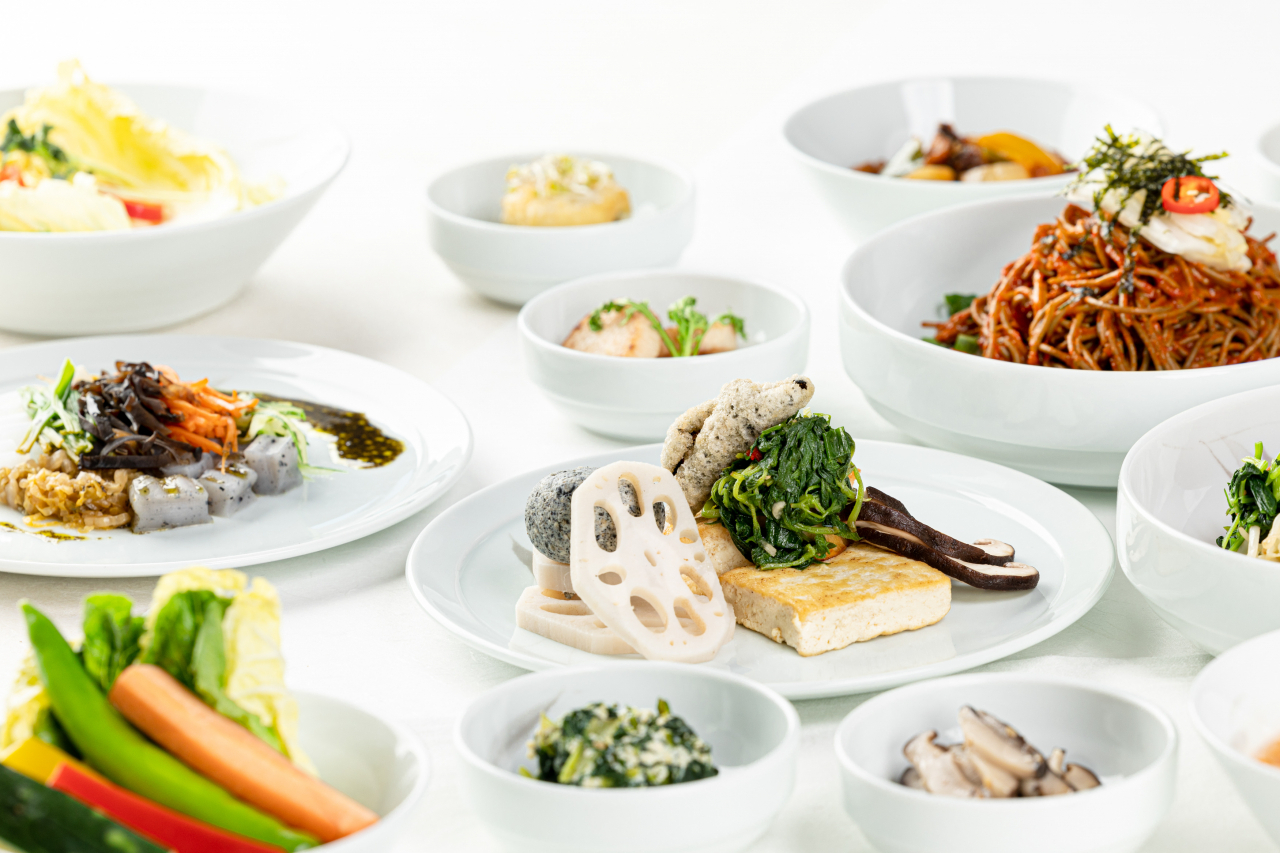 대한항공이 제공하는 한국식 비건식 메뉴 사진. [대한항공 제공]