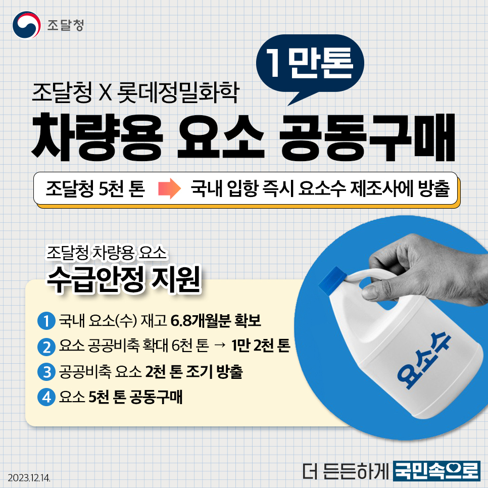 조달청 요소수공동구매