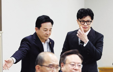 원희룡(왼쪽) 국토교통부 장관과 한동훈 법무부 장관 [연합]