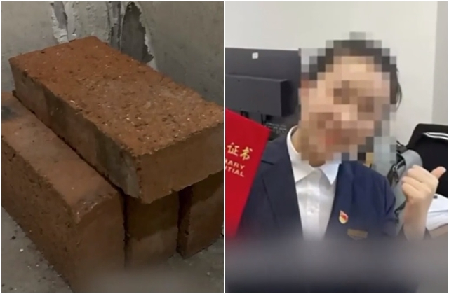중국에서 건물 고층서 던져진 벽돌에 맞아 숨진 20대 여성 피해자 뤄모씨. [SBS 보도화면 캡처]