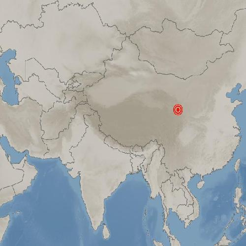 중국 간쑤성 린샤현 북쪽서 규모 6.2 지진 발생. [기상청 제공]