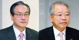 공동 창업자인 조의환(왼쪽) 회장과 최승주 회장 [삼진제약 제공]