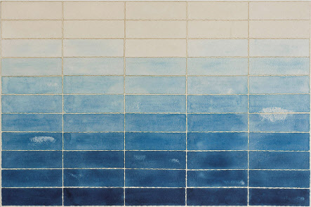 성연화, Flow 23-100-008, 캔버스에 한지, 혼합재료, 97&times;145.5 cm, 2023