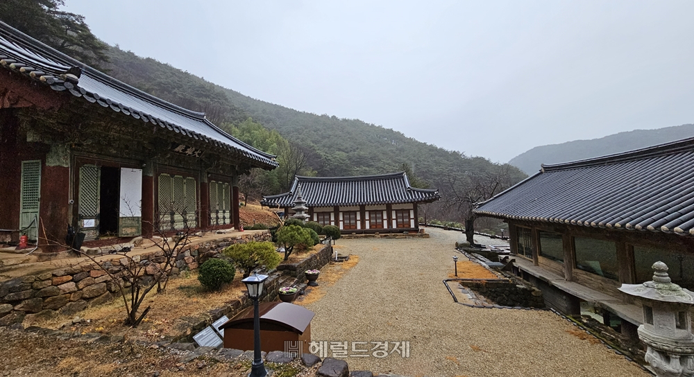 장육사의 경내. 차분하고 고즈넉한 정취가 있다.