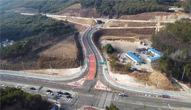 시점부 전경(충효교차로). [사진=부산국토청]