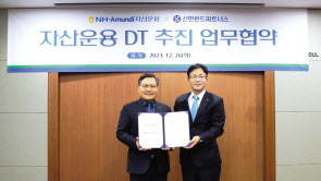 임동순(왼쪽) NH아문디자산운용 대표이사, 정지호 신한펀드파트너스 대표이사