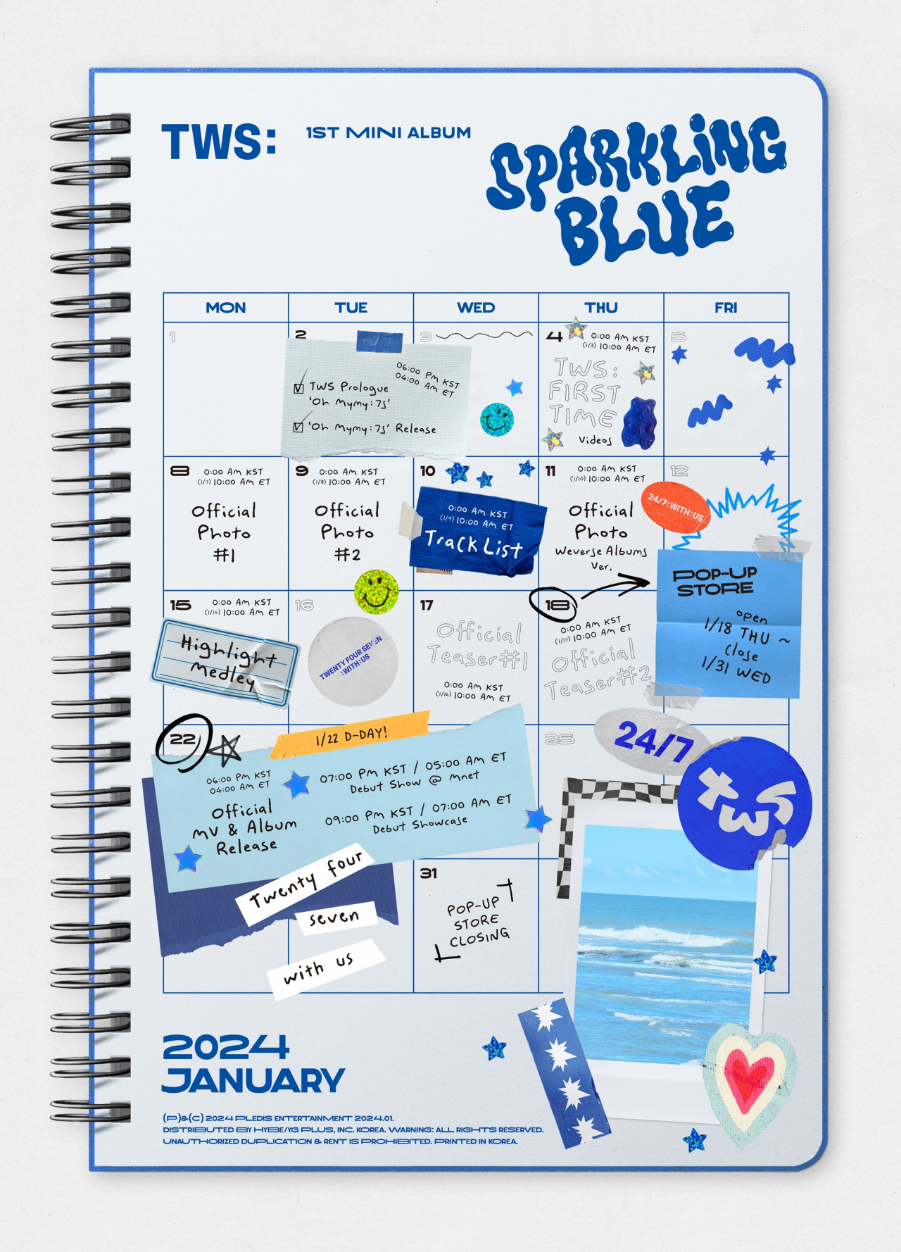 Debut promotional schedule for TWS (Pledis Entertainment)