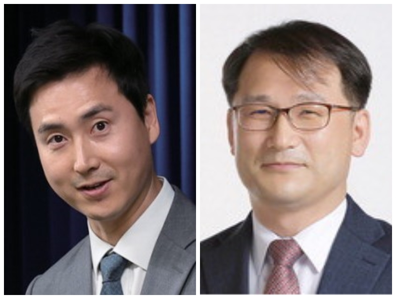 국민의힘 김기흥(인천 연수을)신재경(인천 남동을) 내년 총선 예비후보〈좌측부터〉
