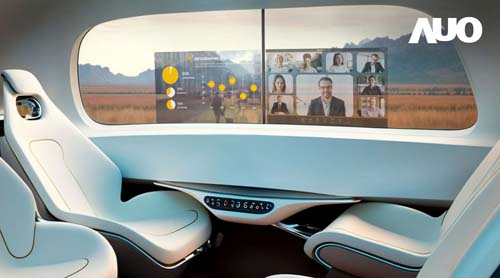 대만 AUO사가 내놓은 '인터렉티브 투명 스크린'. [CES 2024 홈페이지]