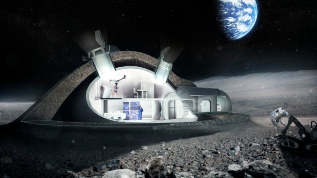노먼 포스터, Lunar Habitation. [ESA Foster + Partners/서울시립미술관 제공]