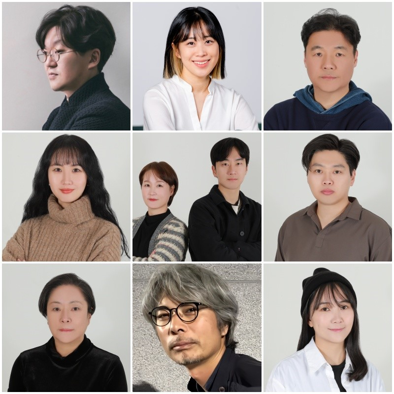 하기호, 왕혜지, 김우현, 이윤성, 홍은미, 조승희, 김민숙, 최이진, 이하송-남윤재.(맨위 왼쪽부터 시계방향으로 강사 이름)