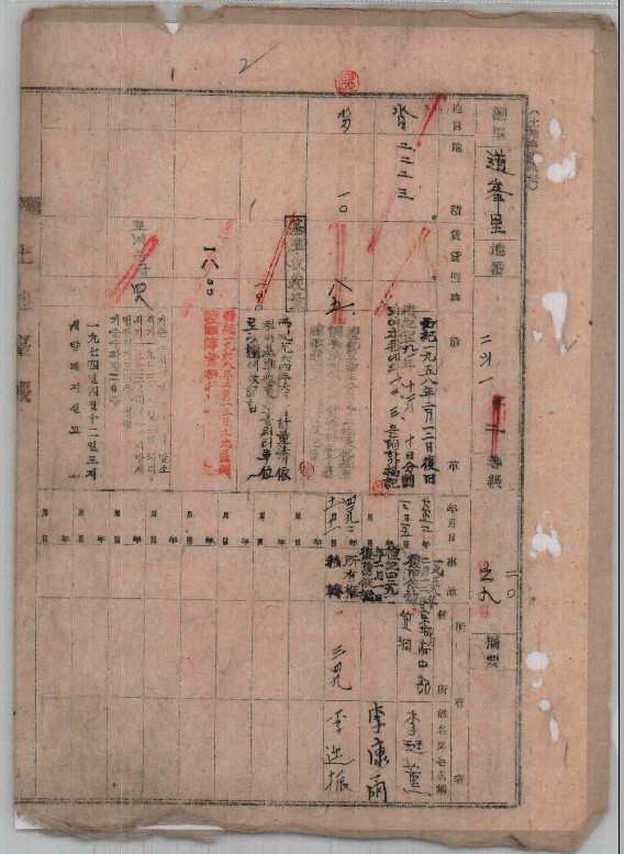 서울 도봉구는 전국 최초로 옛 토지대장을 한글로 변환해 발급한다고 5일 밝혔다. 수기로 작성한 옛 토지대장.[도봉구 제공]