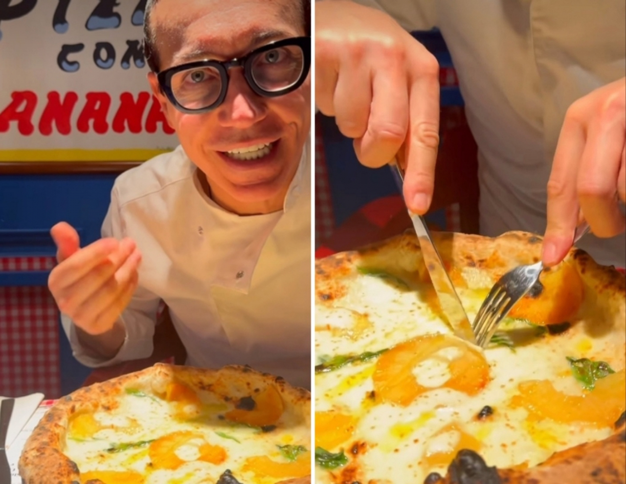 [파인애플 피자를 선보인 이탈리아 '피자 장인' 지노 소르빌로 Sorbillo 인스타그램 화면 캡처]