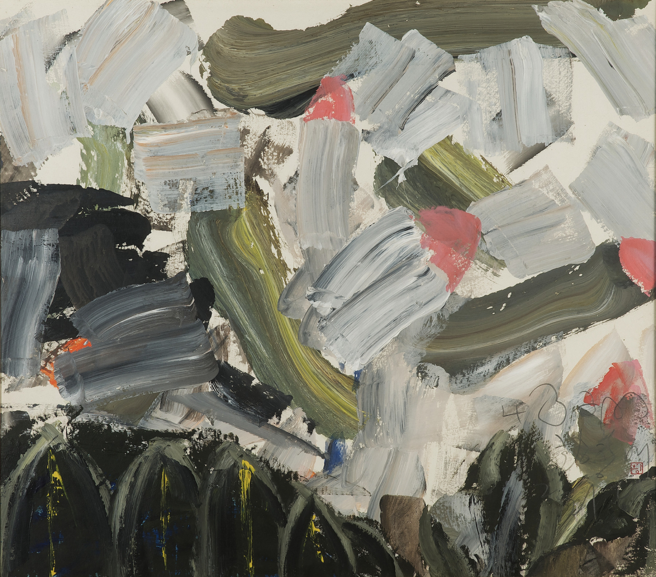황창배, 무제, 1990, 개인소장. [세종문화회관 미술관 제공]