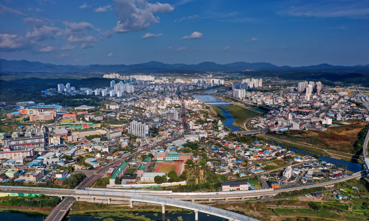 영천시가지 전경.[영천시 제공]