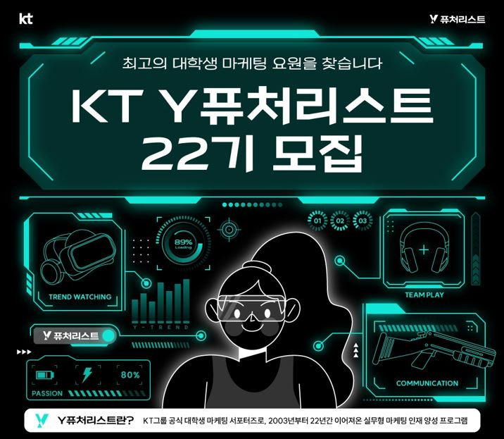 KT Y퓨처리스트 모집 포스터. [KT 제공]