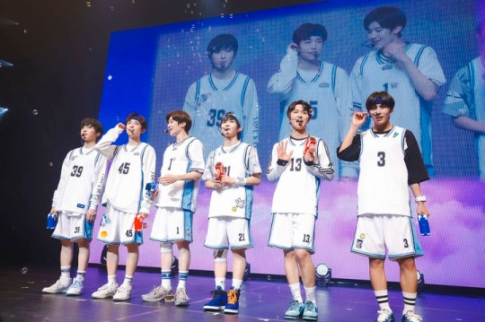 NCT New Team members talk to fans during the pre-debut tour, "NCT Universe: Lastart Pre-debut Tour," in December. (SM Entertainment)