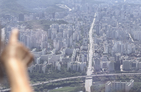 서울 일대 아파트 단지 모습 [연합]