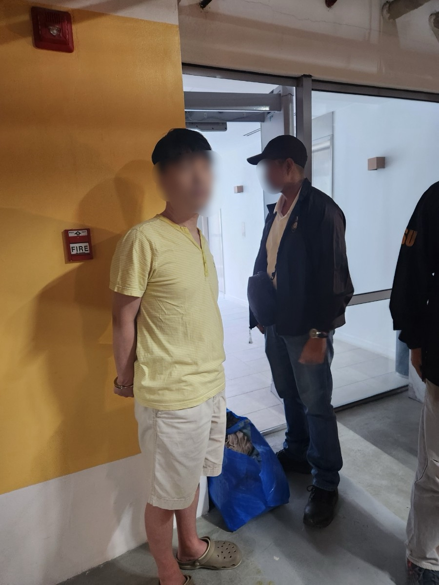 1년4개월여 간 해외도피 생활을 하던 A씨가 필리핀 마닐라에서 9일(현지시간) 검거됐다. [경찰청 제공]