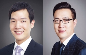 김동원(왼쪽부터) 한화생명 사장과 김동선 한화갤러리아 부사장 [각 사 제공]