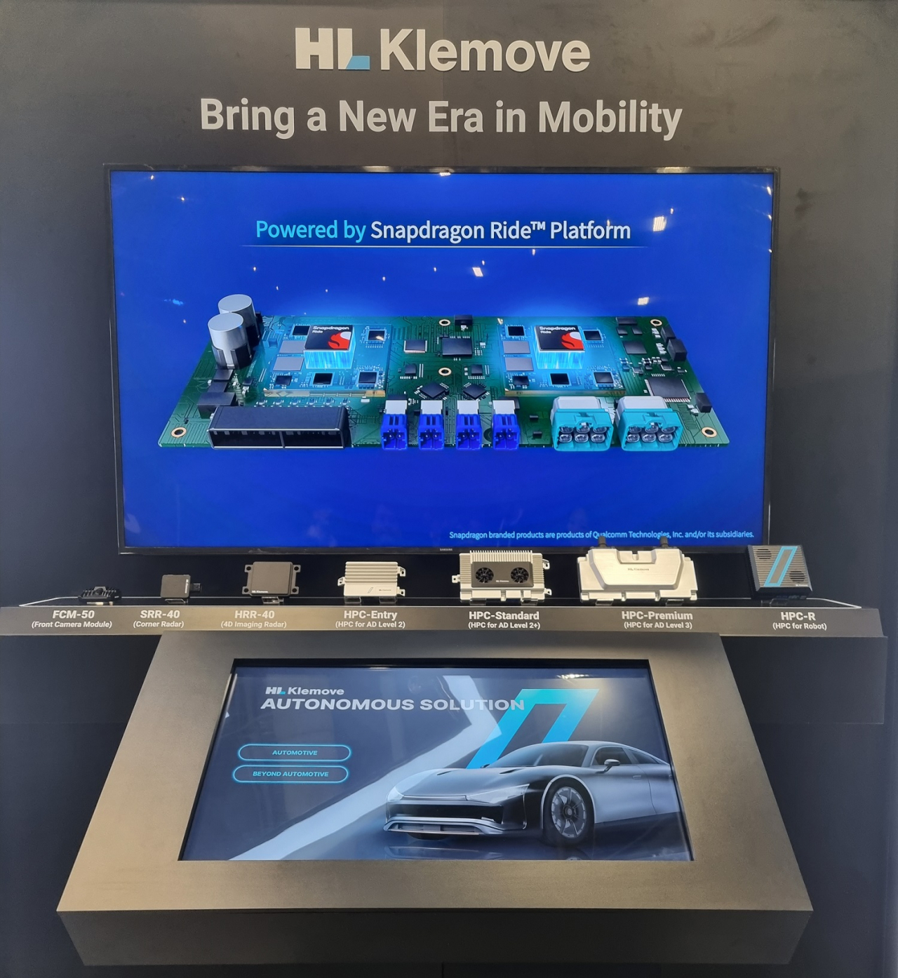 CES 2024 HL클레무브 부스에 전시된 차세대 HPC 모델 [HL클레무브 제공]