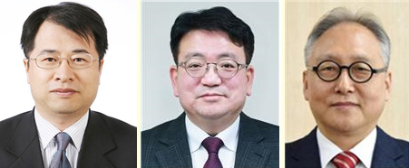 윤석열 대통령은 산업통상자원부 제1차관에 강경성 현 제2차관(왼쪽부터)을, 제2차관에 최남호 현 대변인을, 통상교섭본부장에 정인교 현 전략물자관리원장을 임명했다고 대통령실이 10일 밝혔다. [연합]