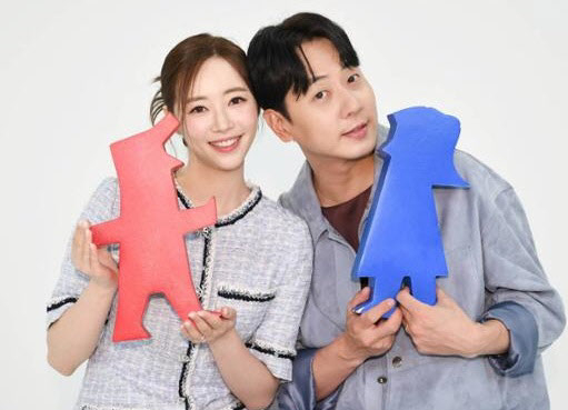 이은주 아나운서(왼쪽)과 신화 멤버 앤디. [SBS 동상이몽]