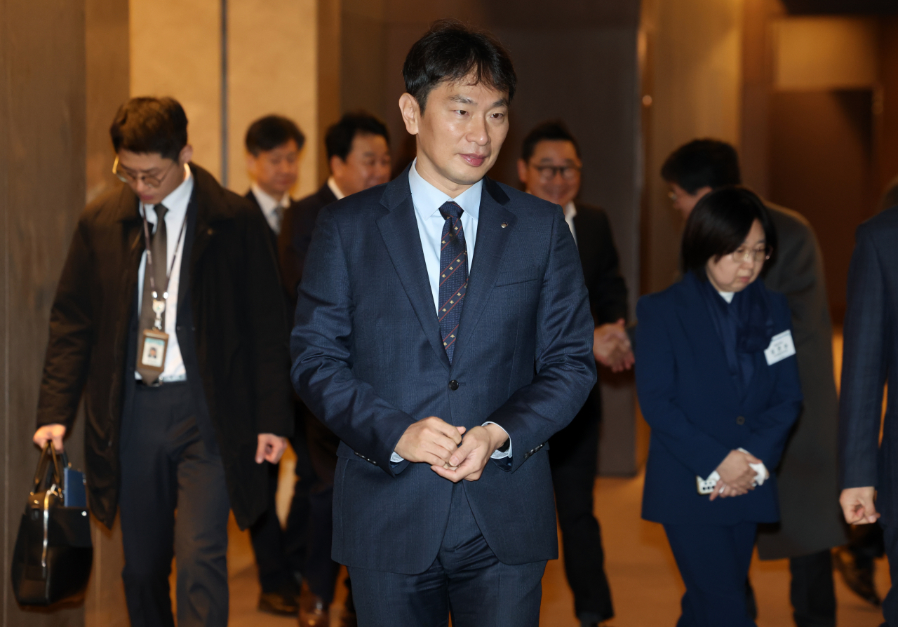 이복현 금융감독원장이 지난달 16일 서울 중구 플라자호텔에서 열린 여신전문금융회사 CEO 신년 간담회에 참석하고 있다. [연합]