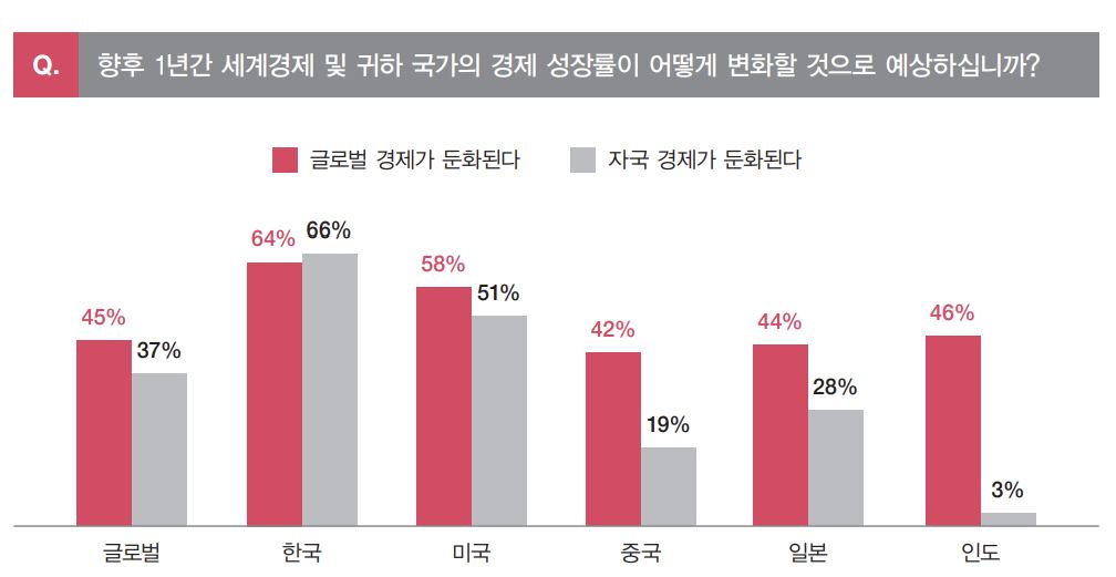 한국CEO 국내 경제에 대한 전망 [삼일PwC 제공]