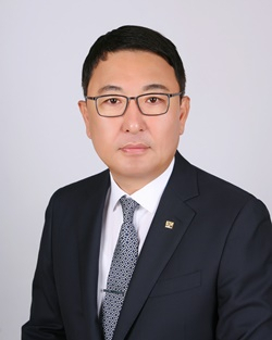 광양상의 우광일 회장 당선자.