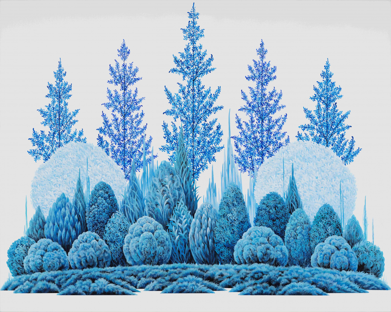 정영환, Mindscape, 캔버스에 아크릴, 72.7x90.9cm, 2023. [서정아트 서울 제공]
