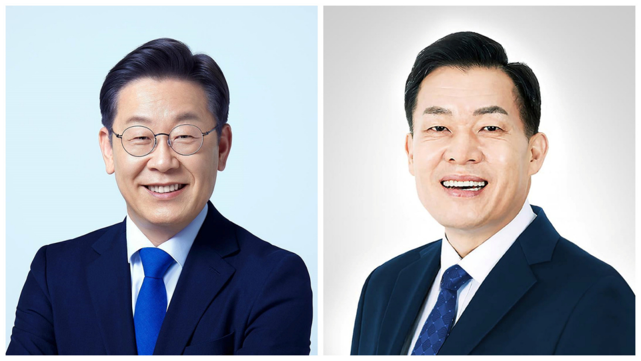 이재명 민주당대표(왼쪽)과 이재준 수원시장(오른쪽)