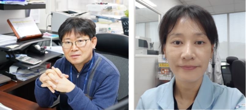 이번 연구를 수행한 KBSI 연구진. 방정규(왼쪽) 박사와 유은경 박사.[KBSI 제공]