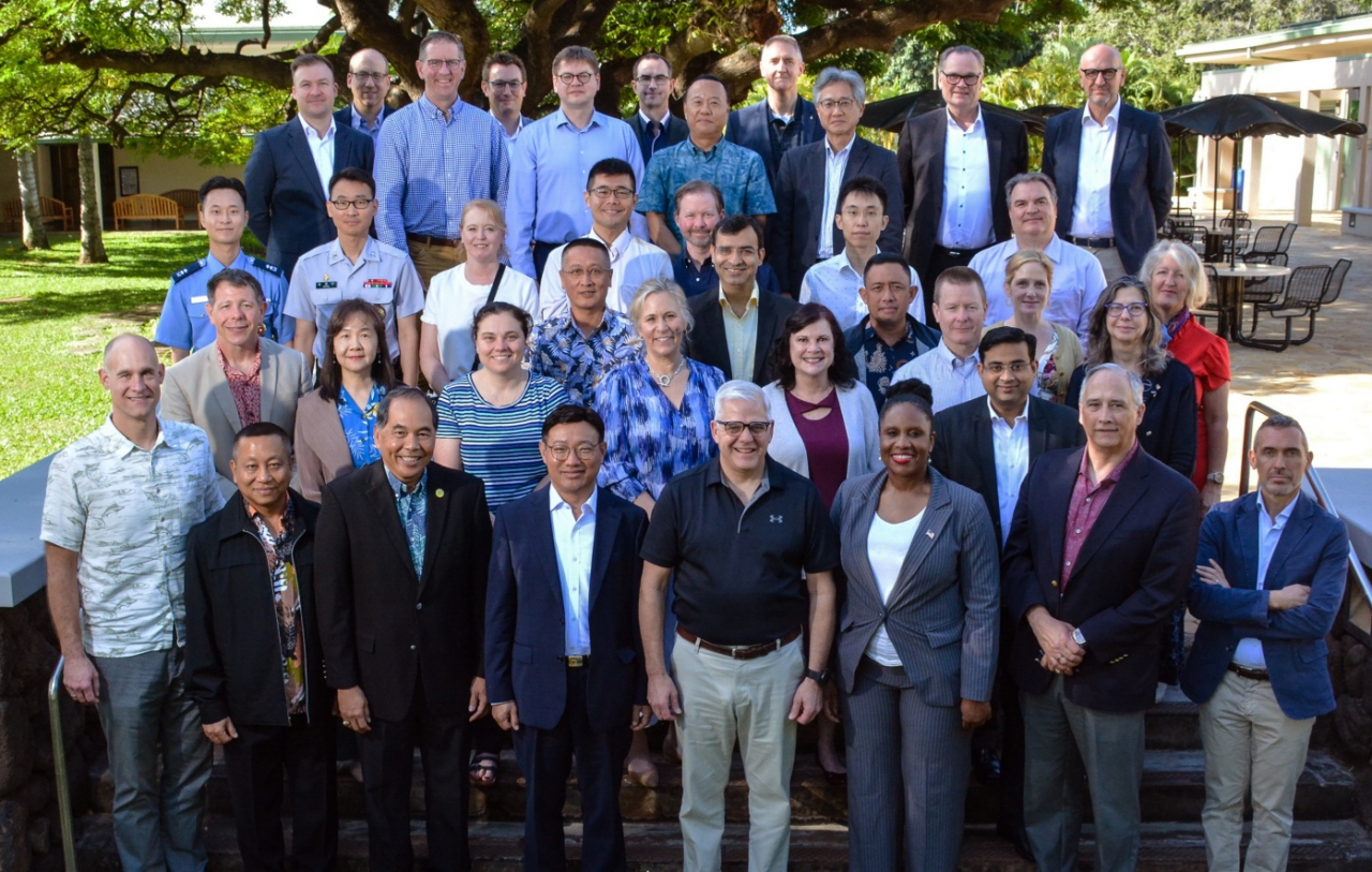 Senior defense officials from the Indo-Pacific region attend a Pentagon-hosted workshop on the arms industry and logistics support held in Hawaii from Thursday to Friday. (Defense Ministry)