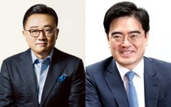 고동진 전 삼성전자 사장(왼쪽)과 공영운 전 현대자동차 사장