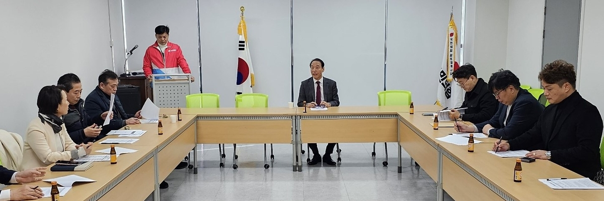 국민의힘 광주시당은 22일 시당 회의실에서 제22대 국회의원 선거 공약개발단 회의를 열었다.