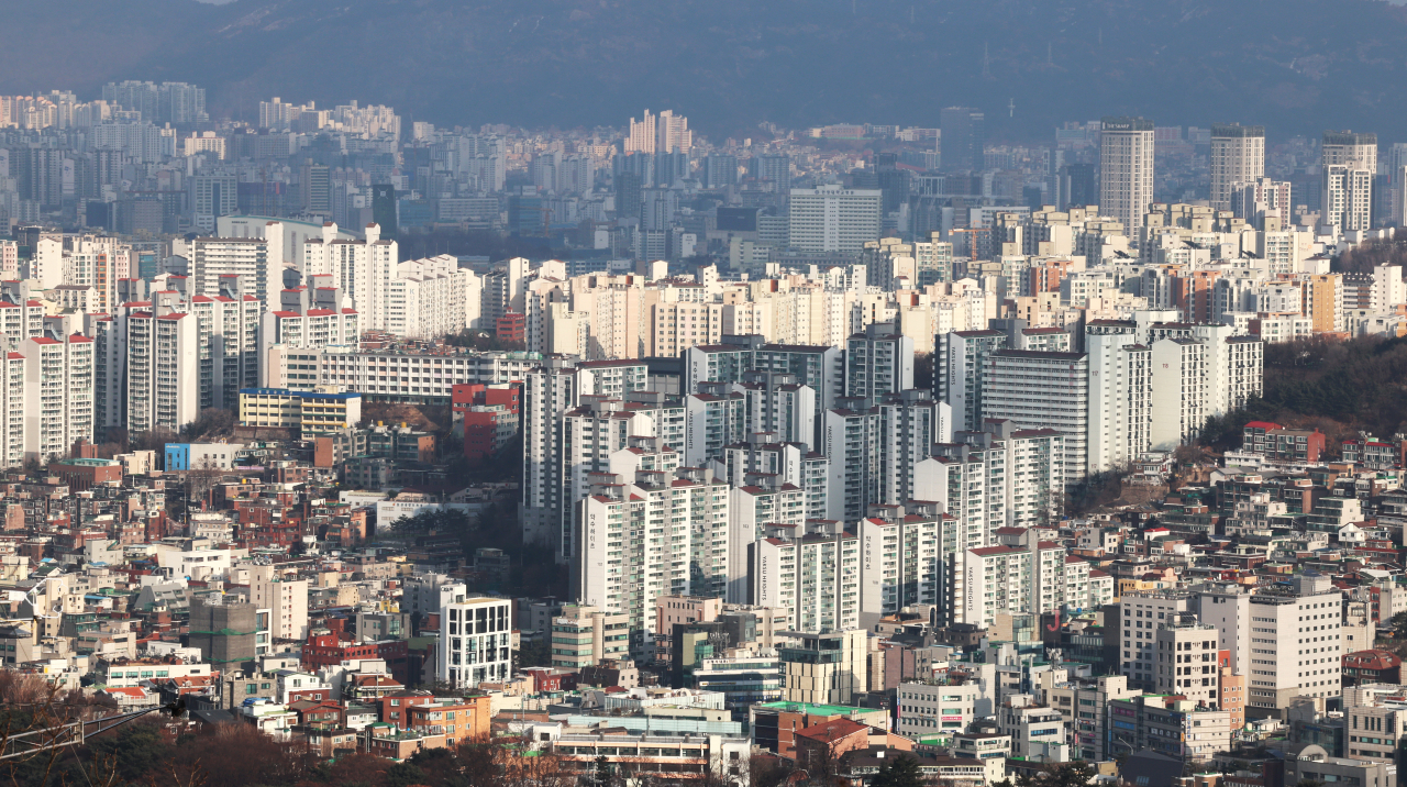 서울 시내 아파트 밀집 지역의 모습 [연합뉴스]