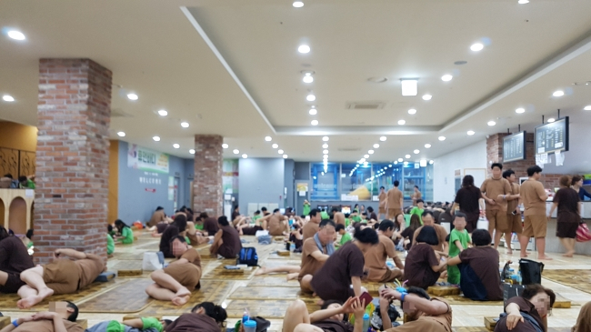 찜질방 모습. [헤럴드DB]