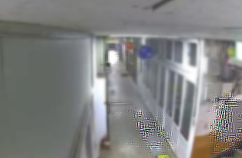 저화질 CCTV 화면