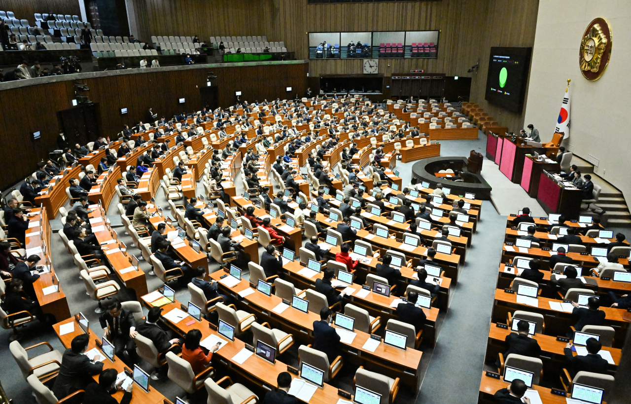 제412회 국회(임시회) 제1차 본회의가 25일 오후 서울 여의도 국회에서 진행되고 있다.[임세준 기자]