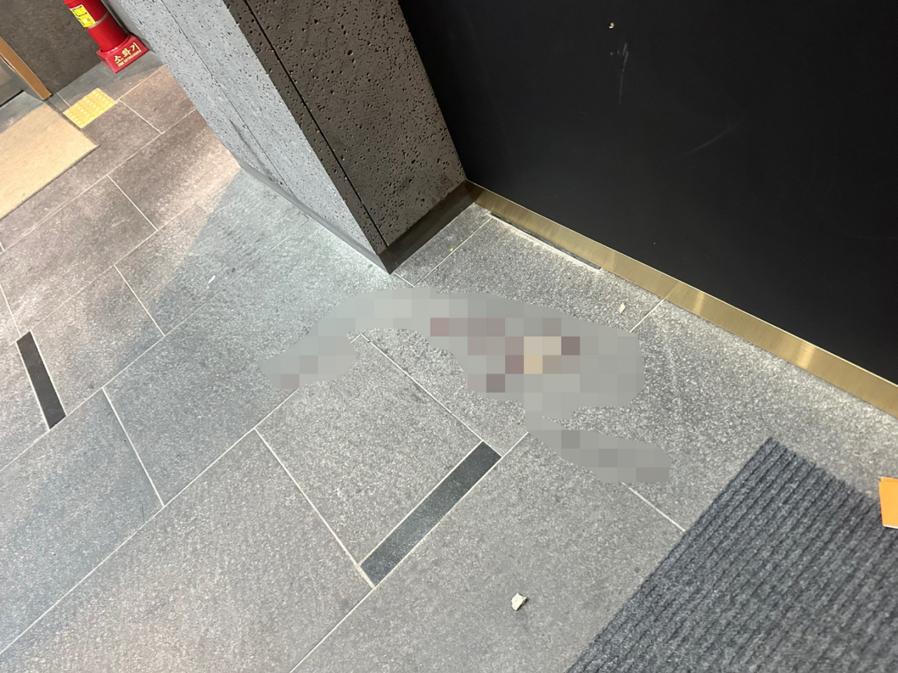 배현진 국민의힘 의원(서울 송파을)이 25일 오후 괴한에게 피습을 당한 서울 강남구 청담동의 현장. [연합]