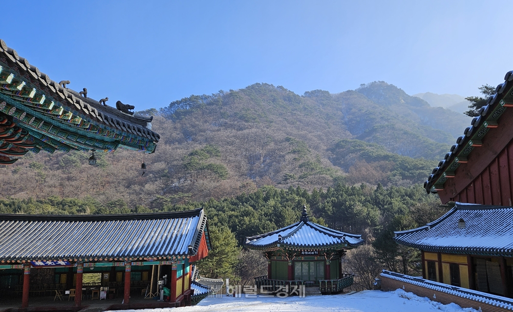 구룡사에서 바라본 치악산
