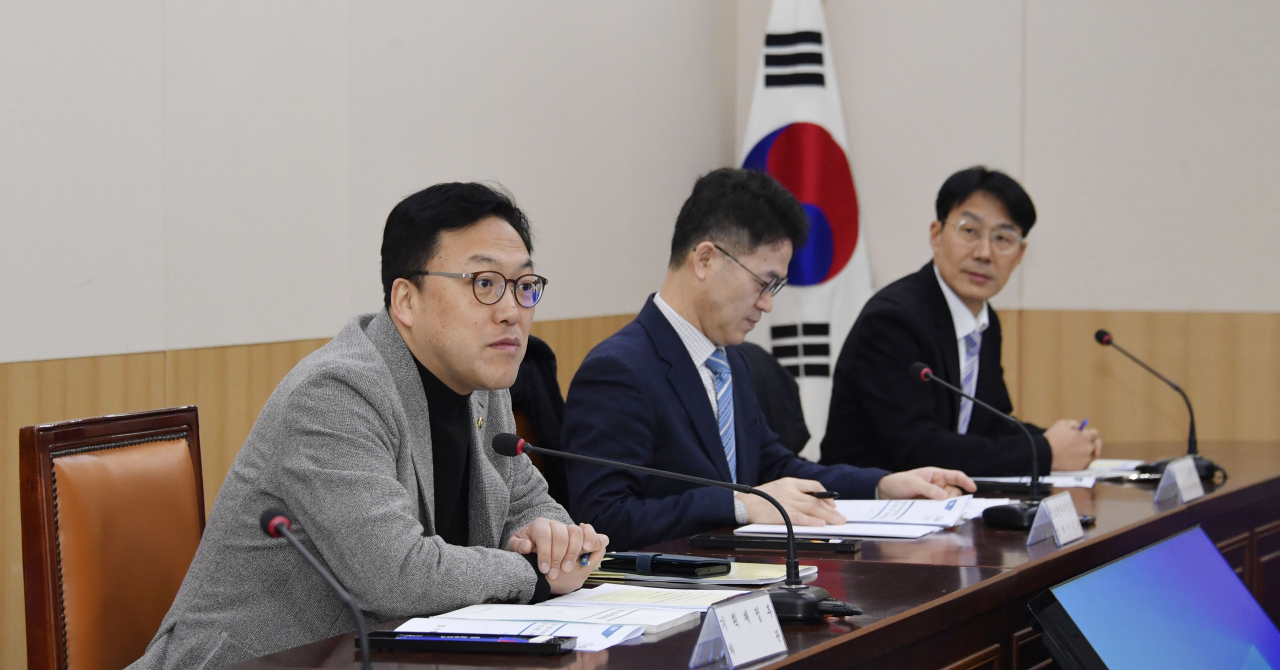 김병환 기획재정부 차관이 26일 오전 서울 서초구 양재 농협하나로마트에서 열린 '제9차 물가관계차관회의'를 주재, 모두발언을 하고 있다. [기획재정부]