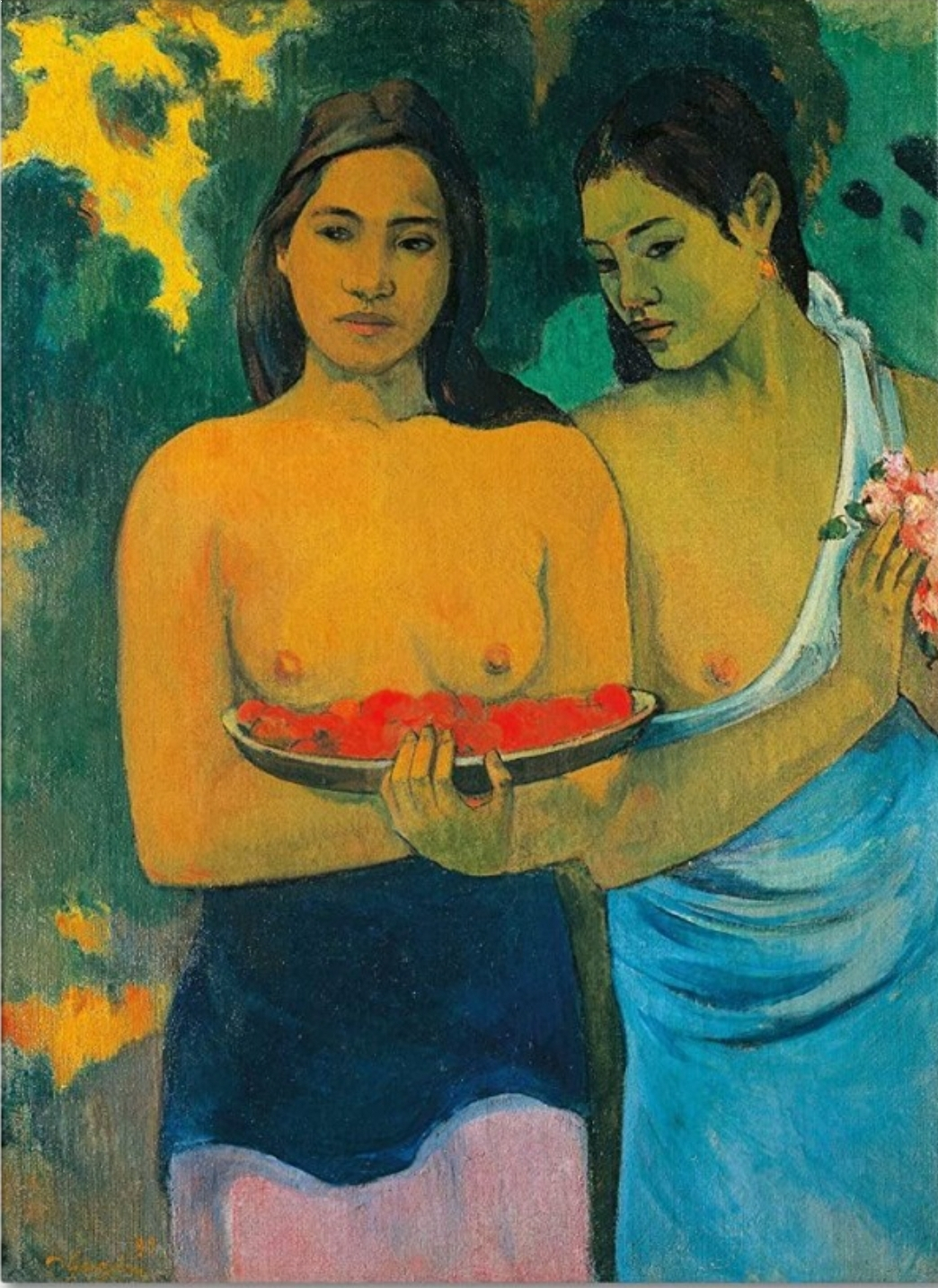 고갱의 그림 속 타히티의 여인